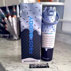 FrostBuddy Steel Scoop Drip 32oz Insulated BottleBuddy - Ballpark Collection NWT